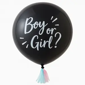Ginger Ray "Boy or Girl?" Gender Reveal Latex Balloon
