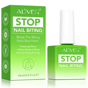 Aliver Bitter Nail Polish Remover, Long-Lasting Nail Protection, Safe and Non-Toxic, Natural Bitter Taste, Reduces Nail-Biting Habit in Children, Nail Solution, Nail Care