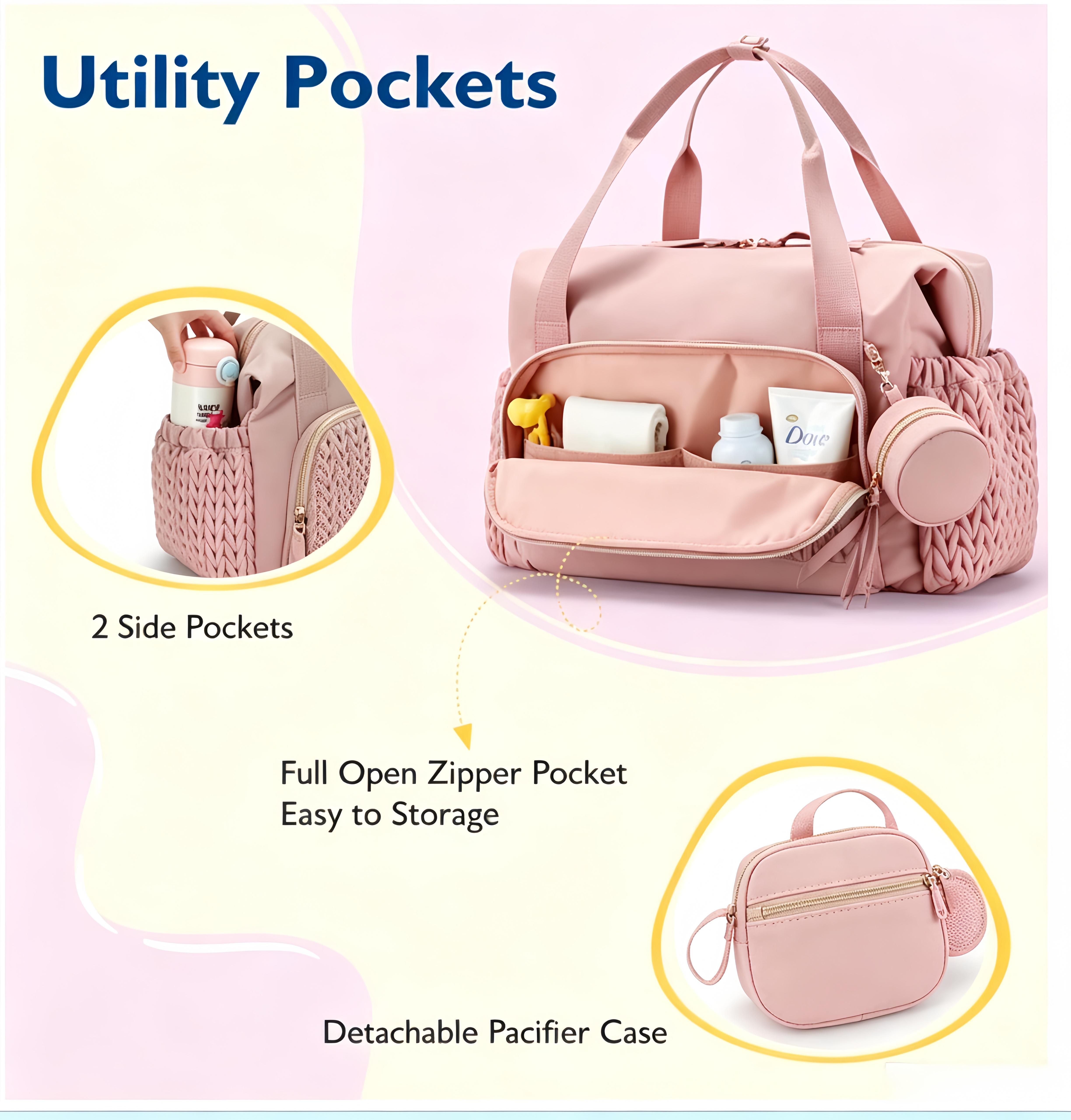 Unisex Expansible Neutral Style Tote Bag - Crossbody Strap, Zip Closure, Short-Term Business Travel, Lightweight Hand Carry, Fitness Mailman Storage Option