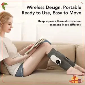 New Model Leg Massager Electric Heated Kneading with Foot Massage Function Air Pressure Kneading Rechargeable No Wire Restraints 3 Levels Hot Compress，Personal care appliance gifts, suitable for giving as Christmas presents
