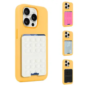 Suction Phone Card Holder,Suction Grip Phone Card Holder,Suction Cup Phone Card Holder,Phone Card Holder,Hands-Free, Suction Grip for iPhone and Android, Card Holder for Phone