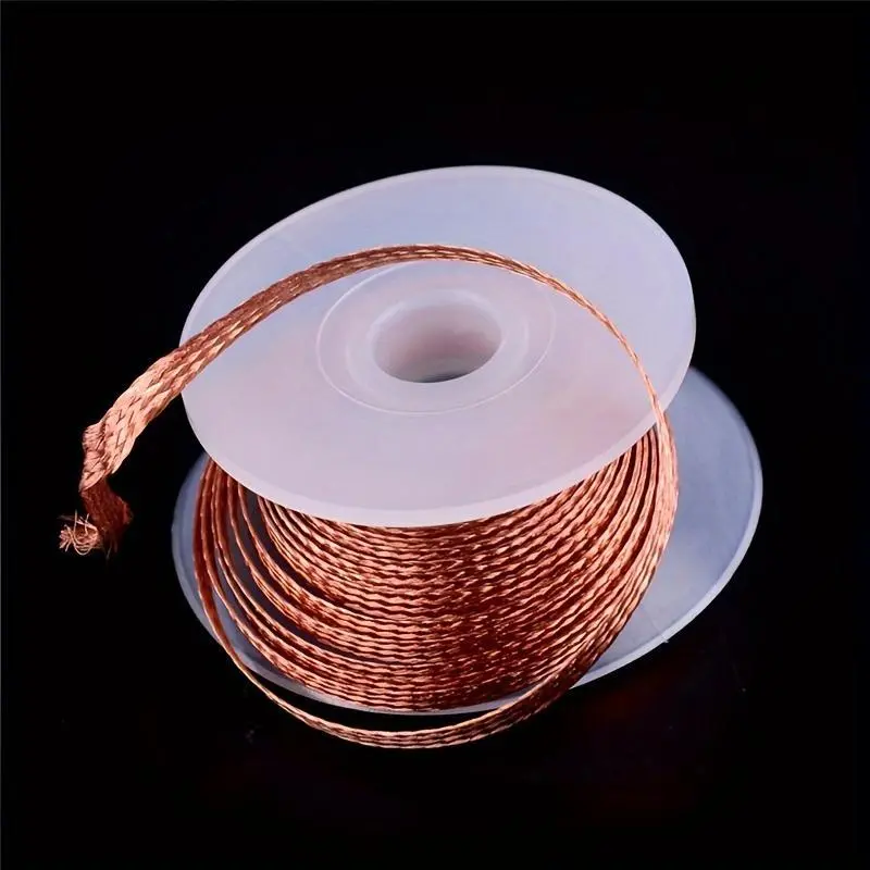 Effortlessly Remove Solder with this 3.5mm 1.5M Desoldering Braid Solder Remover Wick Wire Repair Tool!