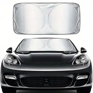 Car Window Sunshade Cover, Car Window Shades, Durable Sun Shade, UV Protective Sunshade, Foldable Car Windshield Visor Protector, Windscreen Folding Auto UV Protection Curtain, Styling Accessories