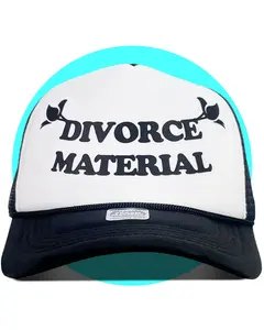 Trash Flowers Divorce Material Snapback Trucker Hat