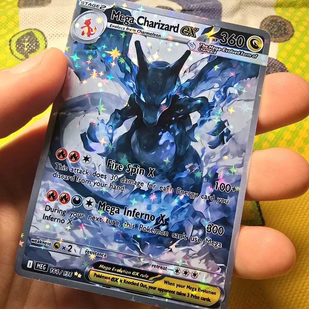 Mega Charizard ex Handcrafted Card - Dark Cosmic Style, 8 Holo & Finish Variations - TikTok Shop Mega Charizard ex Handcrafted Card - Dark Cosmic Style, 8 Holo & Finish Variations - TikTok Shop