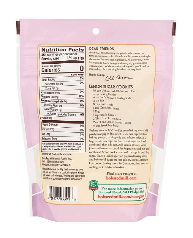 Bob's Red Mill Baking Soda, 16 Oz (Pack of 2)