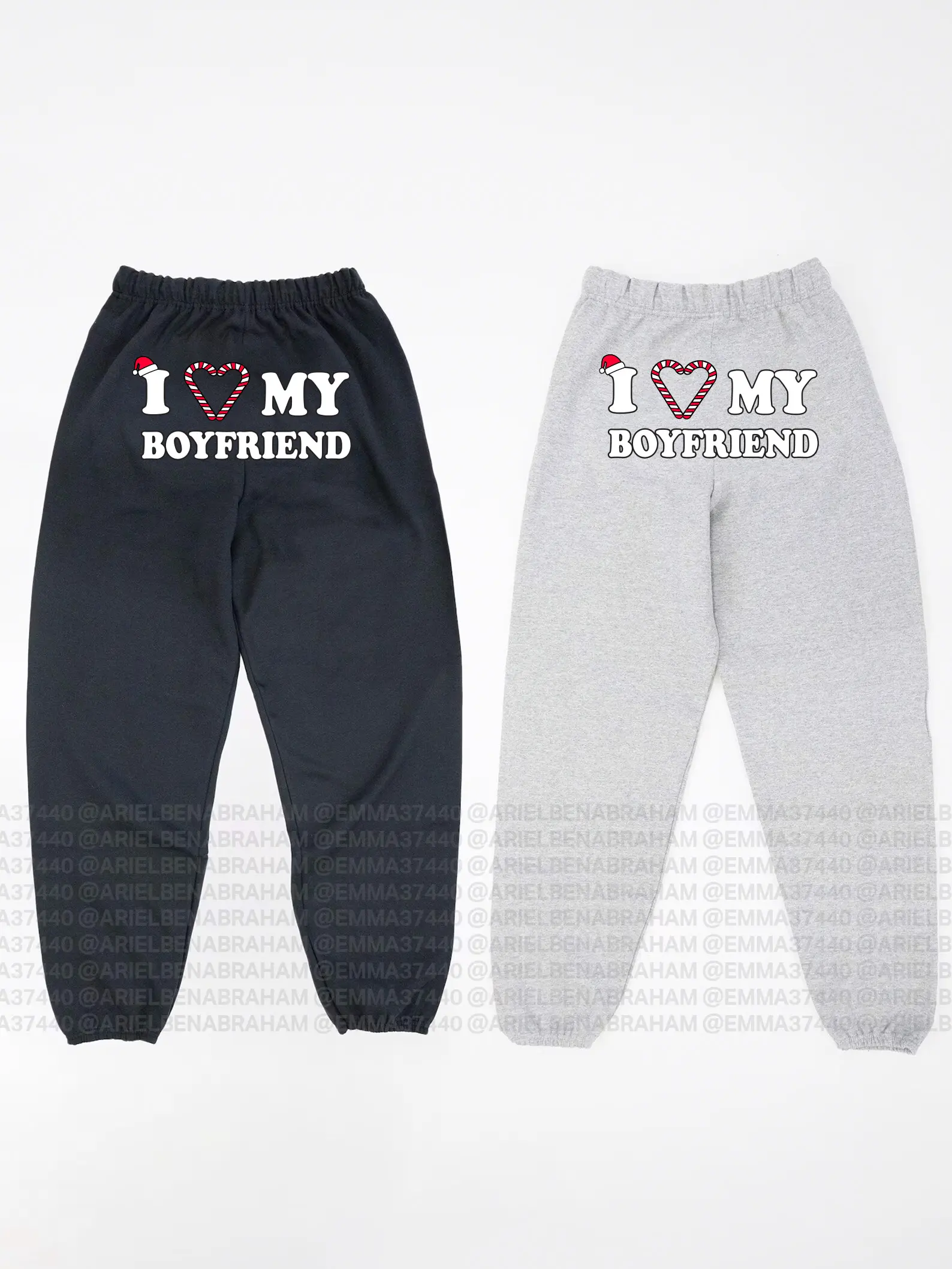 I Love My Boyfriend Christmas Sweatpants