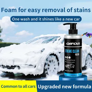 QlFOR Car Wash Soap Concentrate, Car Wash Liquid, Ultra-Concentrated,Streak-Free, Foamy Suds, Bug Remover, withWax, Ph Neutral