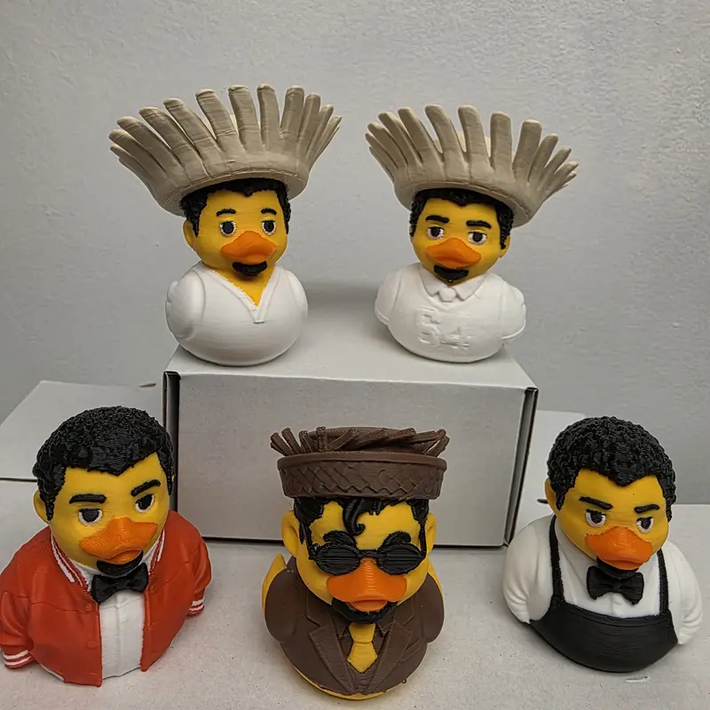 Jibaro Puerto Rican AI-Created DTMF Novelty Character 3D Printed PLA Plastic Bad Ducky Pendant - Unisex Fashion Accessory, Collectible Gift, Keychain Compatible, Keychains for Women
