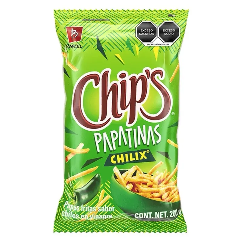 Chips Papatinas Chilix - Bag of 200 grams Chips Papatinas Chilix - Bag of 200 grams