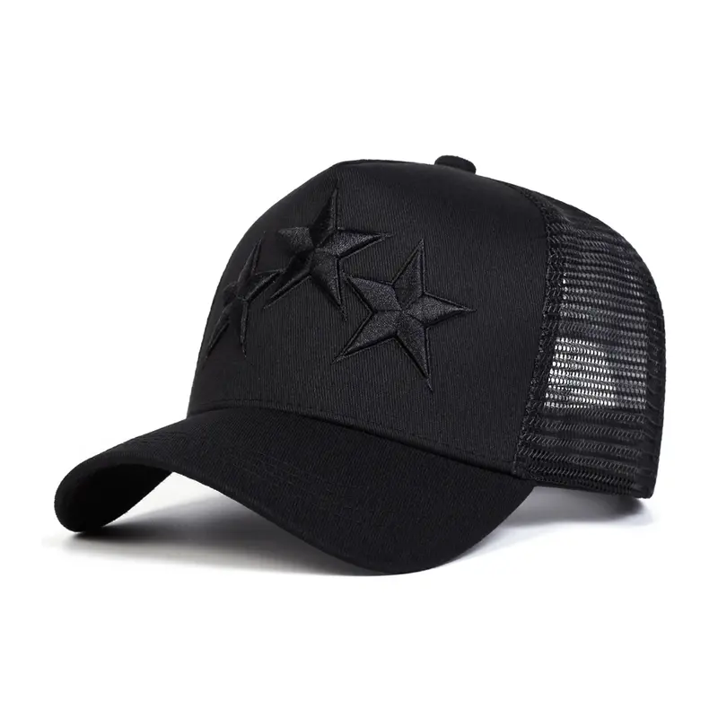 Men's Adjustable Mesh Baseball Cap, Street-Style Snapback Hat, Classic Trucker Hat, Casual Trendy Hat, Graphic Trucker Design, for Daily Wear & Outdoor Activities, Casual Fashion Accessory