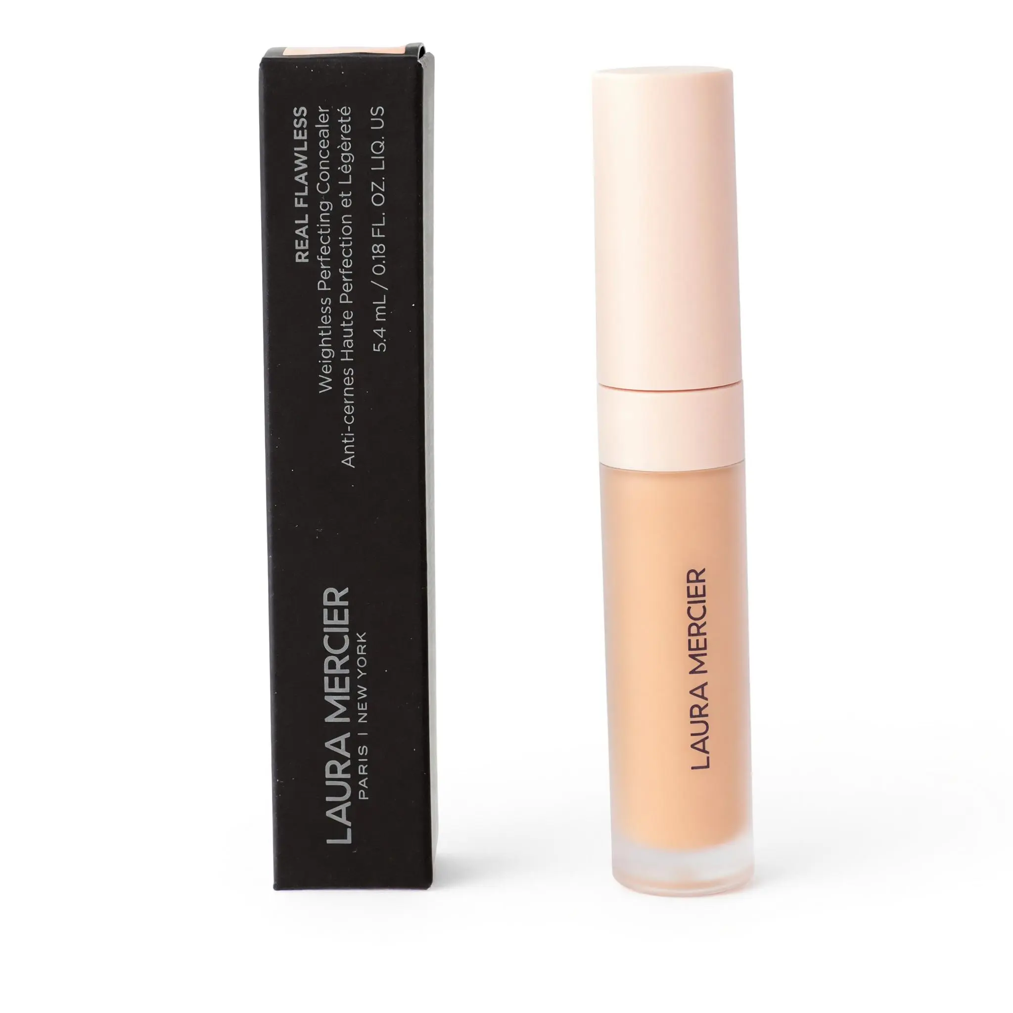 Laura Mercier Women's Real Flawless Lightweight Concealer - Cosmetic Makeup, 2W1 Shade Light with Warm Undertones, 0.18 oz, Ideal to Apply Under Eyes, Face Concealment