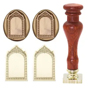 Wax Seal Stamp, Great Detail 3D Embossed Relief Carving Head and Wood Handle for Wax Seal Stamp Kit, Decor for Wedding Invitation Envelope DIY Family Memories Photos (Wax Seal Stamp 18)