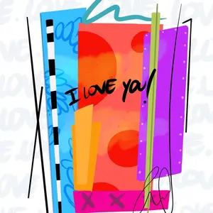 “I love You” Valentines Day Art Print
