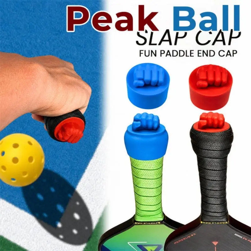 Pickleball Paddle Silicone End Caps, Rainbow Fist Bump Design, Non-Slip Anti-Slip Paddle Handle End Protector, Slap Cap for Pickleball Paddles,Cute Decorative Accessories, Unique Gift for Pickleball Lovers, Gear