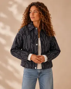 Women's Ranch Hand Boot-Stitch Jacket, Long-Sleeve Cowgirl Style Tops with Embroidery *Final Sale*