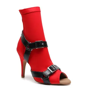 Sharness - Red Lycra with Black Matte - Street Sole