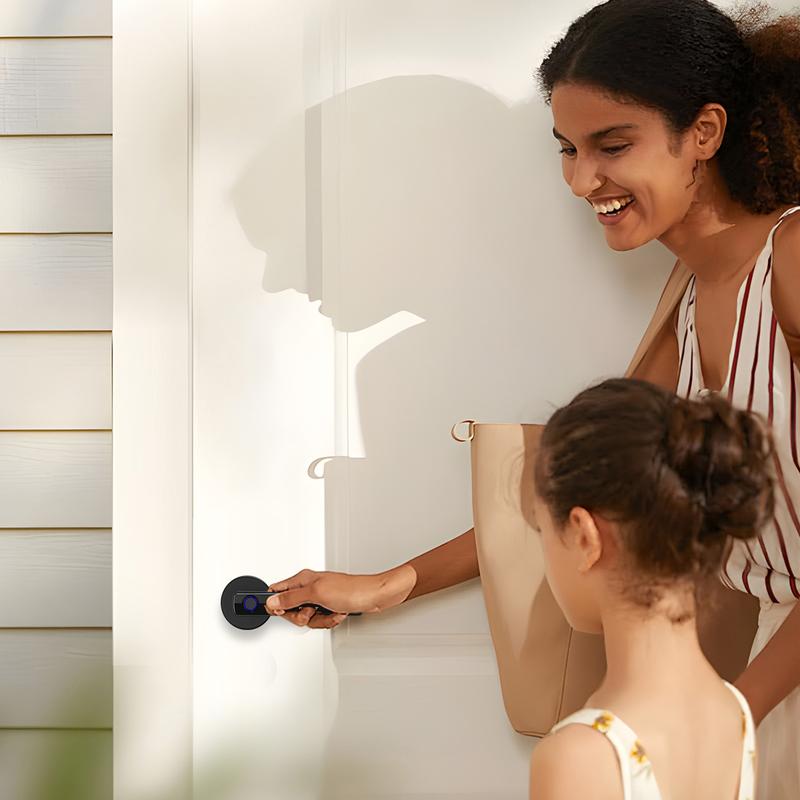 Smart Fingerprint Door Lock with Handle Keyless Entry 4-in-1 Card APP Backup Key Bedroom Home Privacy Apartment Local Data Storage