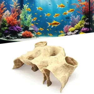 Aquarium Decorative Gravel Tunnel Cave, Natural Curve Ornament, 1 PC Aquarium Decoration, Fish Tank Accessories, Aquascaping Supplies