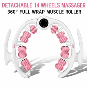 14-Wheel Detachable Leg Massager, 360° Muscle Roller Fascia Tool for Deep Tissue Massage, Body Care, Post-Workout Recovery & Home Gym Use outdoorfun