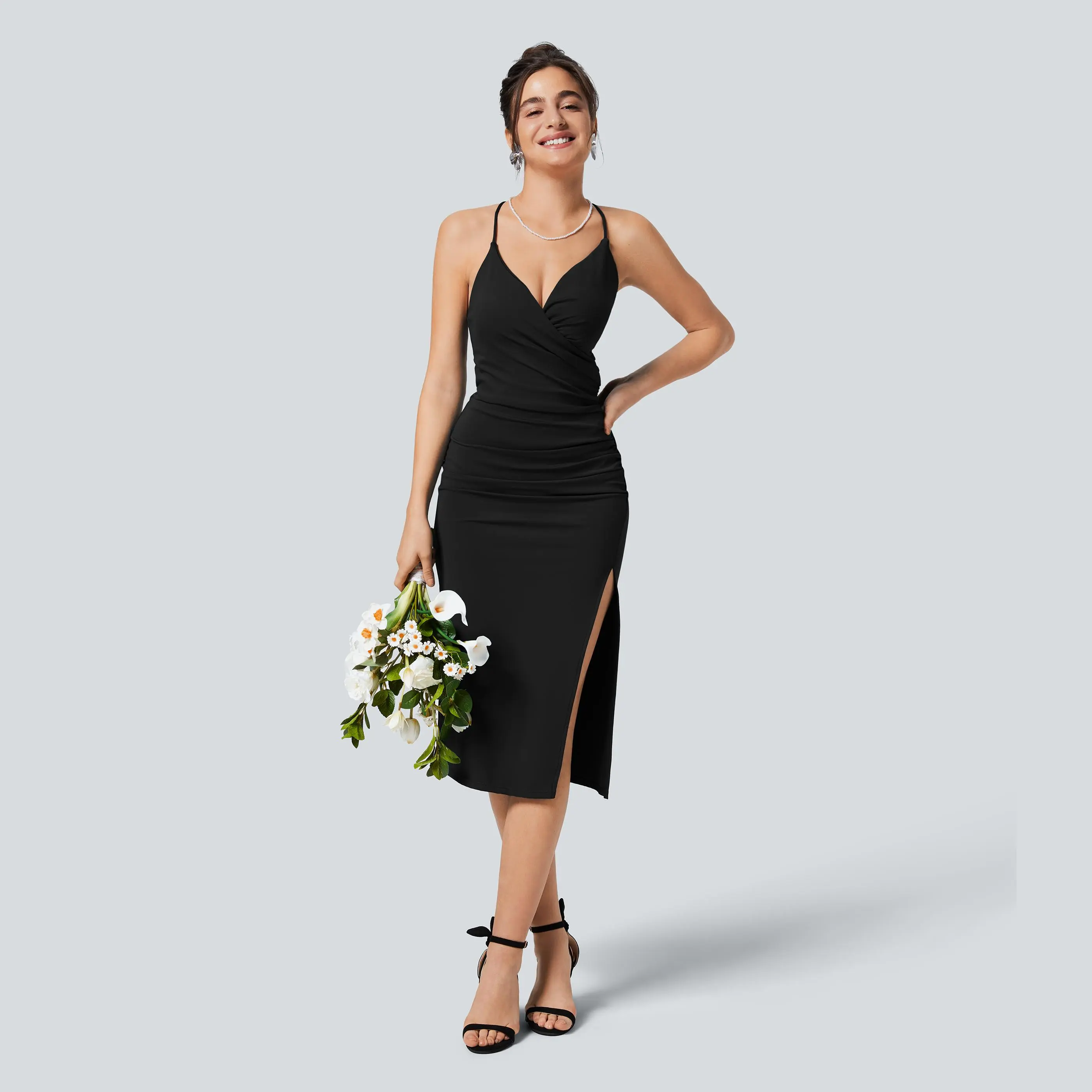 Halara Softlyzero Airy Crossover Ruched Backless Lace-Up Split Bodycon Dress - Cool Touch, UPF50+, for Bridesmaids & Wedding Guests - TikTok Shop Halara Softlyzero Airy Crossover Ruched Backless Lace-Up Split Bodycon Dress - Cool Touch, UPF50+, for Bridesmaids & Wedding Guests - TikTok Shop