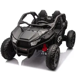 24V Two-seater Kids Ride On UTV w/Parents Control,20in seat width,400W Super high power,Four-wheel Suspension,Bluetooth,MP3,USB,LED Light,Horn,Rear storage space,Speeds 3.73-4.97MPH For Kids aged 3+.,24v electric car for kids,ride on cars for kids