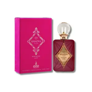 Risala Khazna Kohinoor Eau De Parfum 3.4FL.OZ For Women Floral Elite Fragrances Cosmetics Luxurious Fragrance Amber Vanilla Scent Body Perfume
