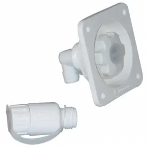 Jabsco 44412-1045 Water Pressure Regulator, Flush Mount - White