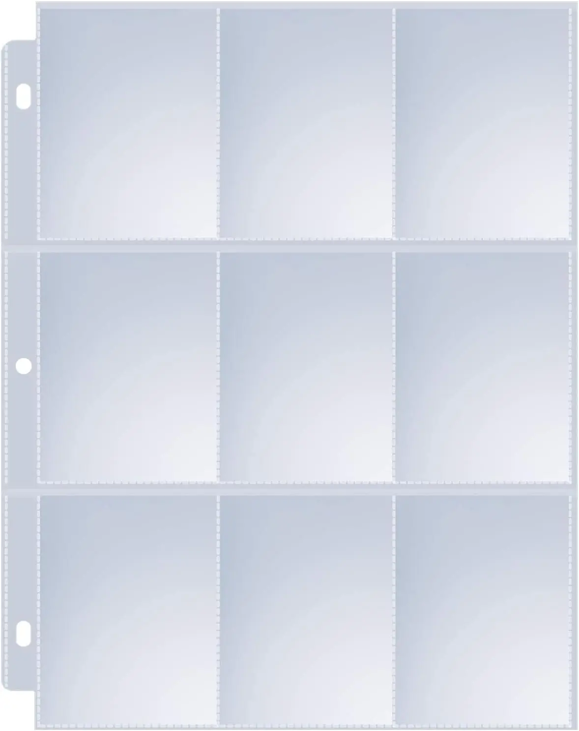Sided Trading Card 36 Pack 9 Pocket Page Protectors, Sooez Double Sleeves 3 Ring Binder, Baseball Cards Holder, Protective Pages Sheets  Binders Album