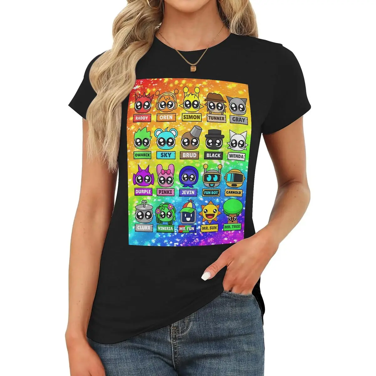 Women's T-Shirt with Cute Teacher Graphic, Casual Short-Sleeve Cotton Blend, Simple Style Birthday Gift Idea, Shortsleeve, Party, Round Neck, Thanksgiving, Easter, Top, Valentines Day