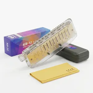 Kongsheng KB-12 Chromatic Harmonica, 5s Quick Disassemble, Easy-to-Clean Design, Anti-Stick Nano-Valves