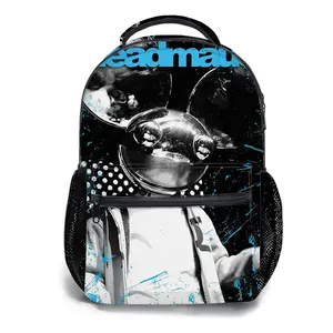 Deadmau5-Backpacks for Girls, Cute School Backpack for Girls Boys, Aesthetic Bookbag for Teens, Lightweight Classic Backpack for Travel, Work, Picnic A-16