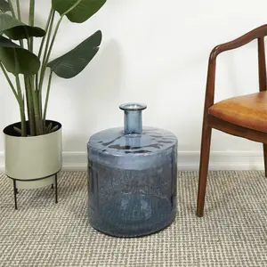 Blue Mother of Pearl Shell Handmade Vase