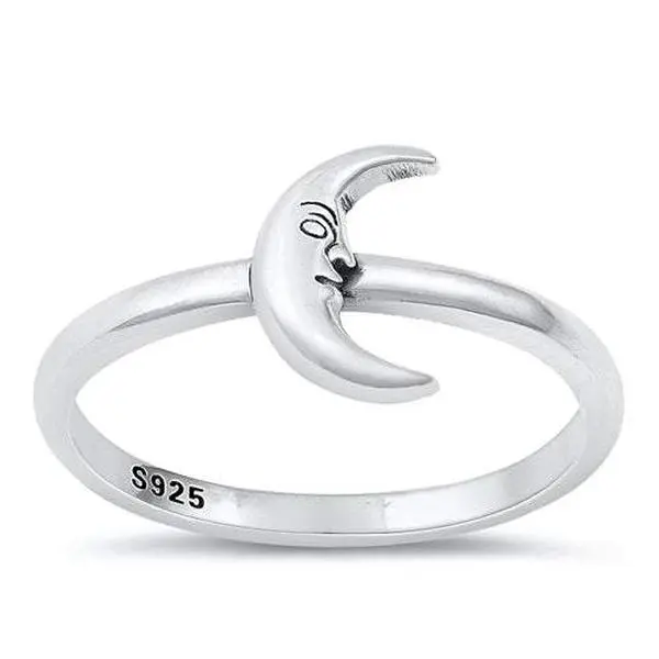 Sterling Silver Mr. Crab Moon Ring - Silver Jewelry Accessories & Derivatives