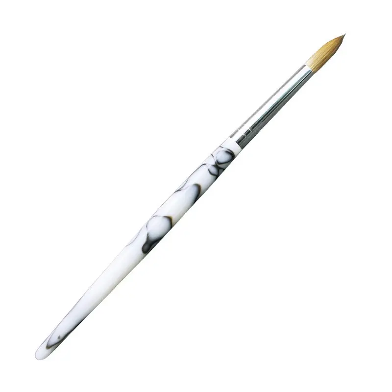 Base Pattern Acrylic Brush, Round Head Acrylic Paintbrush, Crystal Carving Pen, Nail Art Tool, Coloring and Powder Application