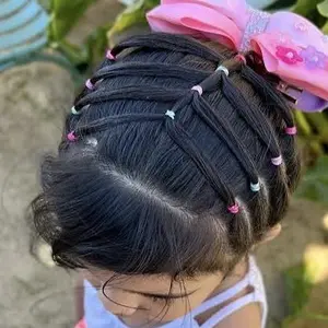 Professional Hair Tie Set, 1 Set Hair Ties and Hair Styling Tool, No-Heat Hair Styling Accessories for Girls and Women