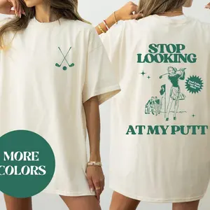 Comfort Color Funny Golf Shirt for Women - Cute Vintage Casual Pullover, Golf Mom Birthday Gift, Funny Top for Golf Course & Club Wear C0I