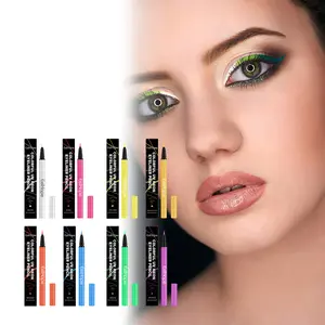 Eelhope Party Neon Liquid Eyeliner (Blue) Is Smooth, Flowing, Long-Lasting And Easy To Apply, Making It Perfect For Party Party Eye Makeup
