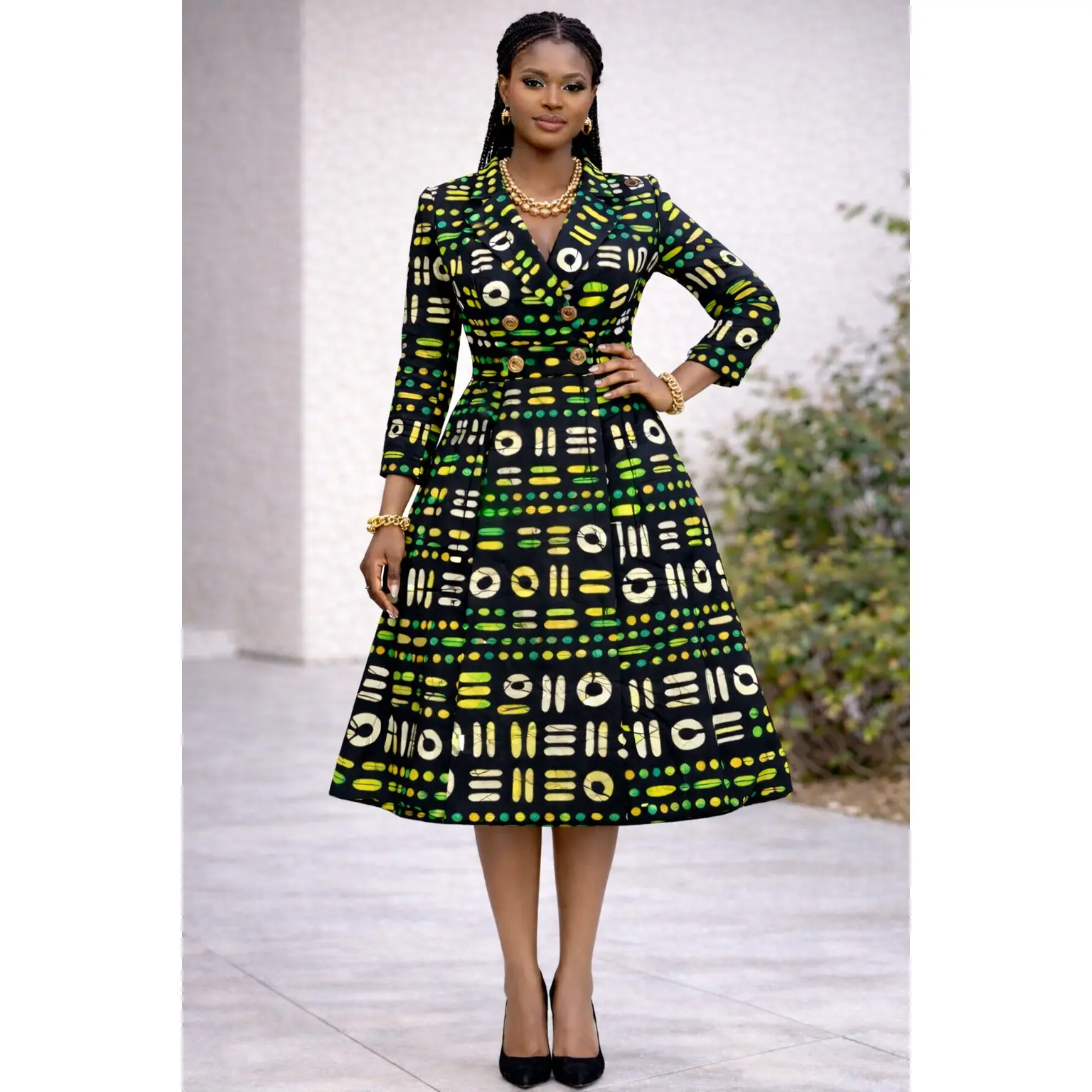 The Geometric Majesty Coat