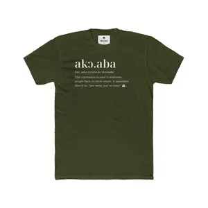 Akɔaba Cotton Crew T-shirt Masc / Femme