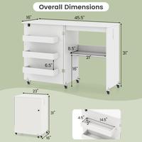 W/Charging Station & Storage Trays, White