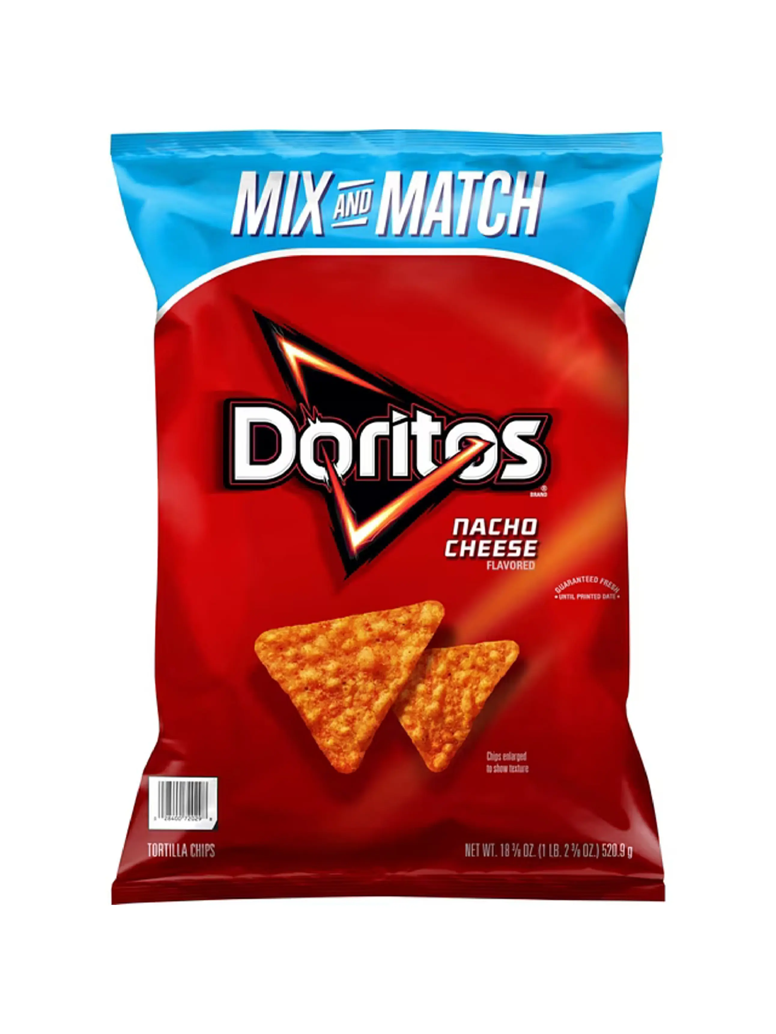 Doritos Nacho Cheese Flavored Tortilla Chips, 18.38 oz