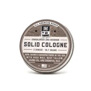 Sandalwood & Bourbon : Solid Cologne