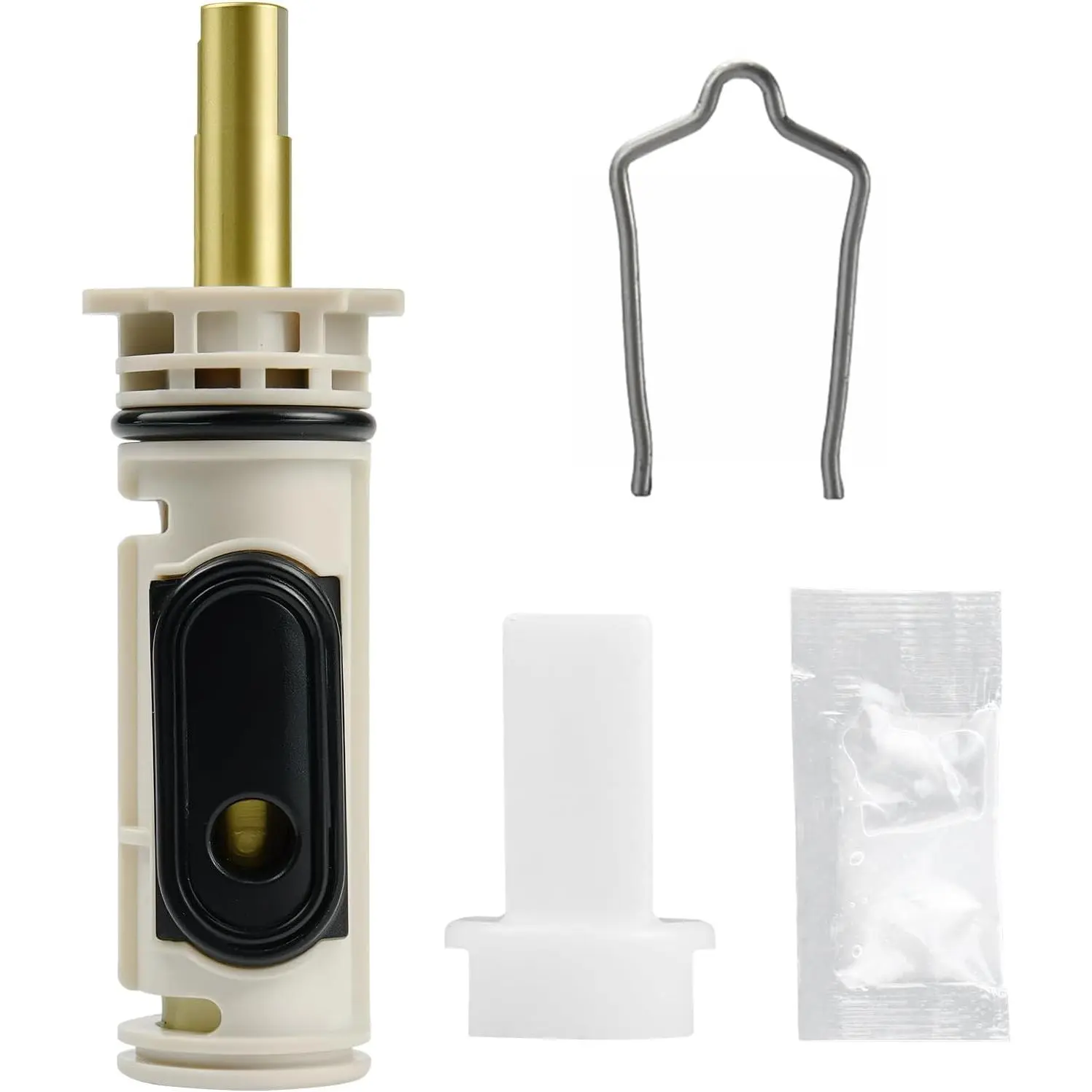 1222 Replacement Cartridge Kit for Moen 1-Handle Posi Temp Faucet, Anti-Rust Faucet Handle Cartridges Compatible with Moen Bathtub & Shower Valves, Durable Brass & Plastic Construction, Easy Installation, High-Pressure & High-Temperature Resistance