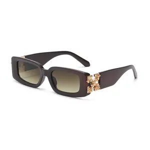 Unisex High-End Vintage Trendy Sunglasses, European-American Internet Celebrity Style, Men's Sunglasses with C1-C6 Color Options