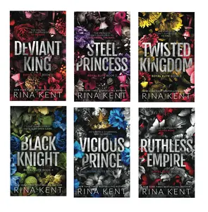Royal Elite by Rina Kent (7-Book Series) : Deviant King, Steel Princess, Twisted Kingdom, Black Knight, Vicious Prince, Ruthless Empire, Royal Elite Epilogue (Paperback)