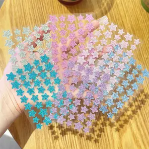 6 Colorful Cute Shiny Stickers, 1 Sheet with 40 Pieces, Star Acne Patches, Isolation Concealer Face Stickers, Waterproof Sweatproof