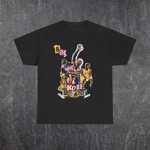 Kobe Bryant Magazine Cut Graphic Tee - Vintage Retro T-Shirt, Oversized Fit, Smooth Design, Ideal for Streetwear