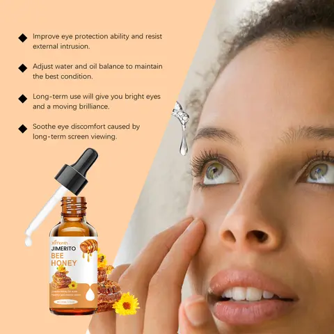 Sweet Honey Eye Cream Serum - Alcohol-Free, Ammonia-Free Cleanser, Hydrating, Moisturizing, Nourishing, Soothing, Anti-Aging, Brightening Dark Circle Under Eye Treatment for Adults, All Skin Types Daily Use