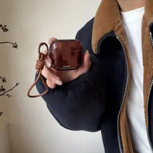 Ins brown irregular amber for AirPods pro3 earphone cover 4th generation wireless bluetooth apple AirPods 1 /2 generation earphone case pro new 3rd generation pro2 anti-drop protective cover